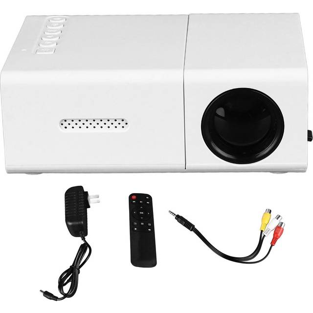Projector LED 1080P HD Portable Outdoor Movie Projector with Remote Control for Home Bedroom Theater US Plug