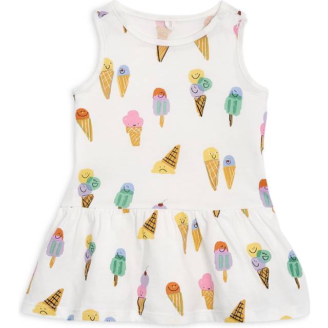 Stella McCartney Kids Baby Cotton Ice Cream Dress, White