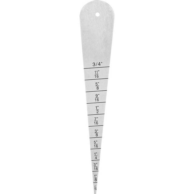 Stainless Steel Gap Gauge Feeler Ruler 116-3-4 Flange Ruler Inner Diameter Gauge 2-20mm