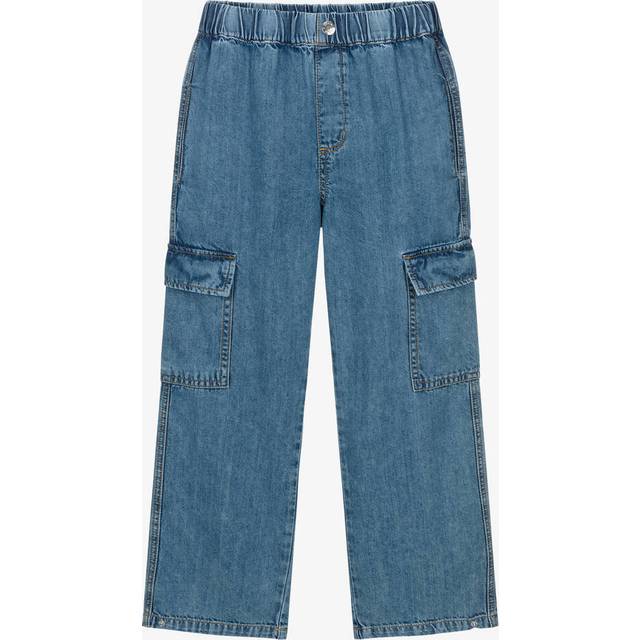 Mayoral Girls Blue Denim Cargo Jeans - 12 year