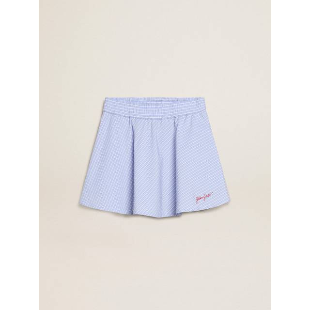 Golden Goose, Skirts, unisex, Blue, 10 Y, Skirt with Striped Pattern