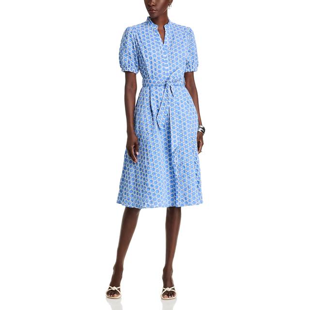 T Tahari Broderie Shirtdress