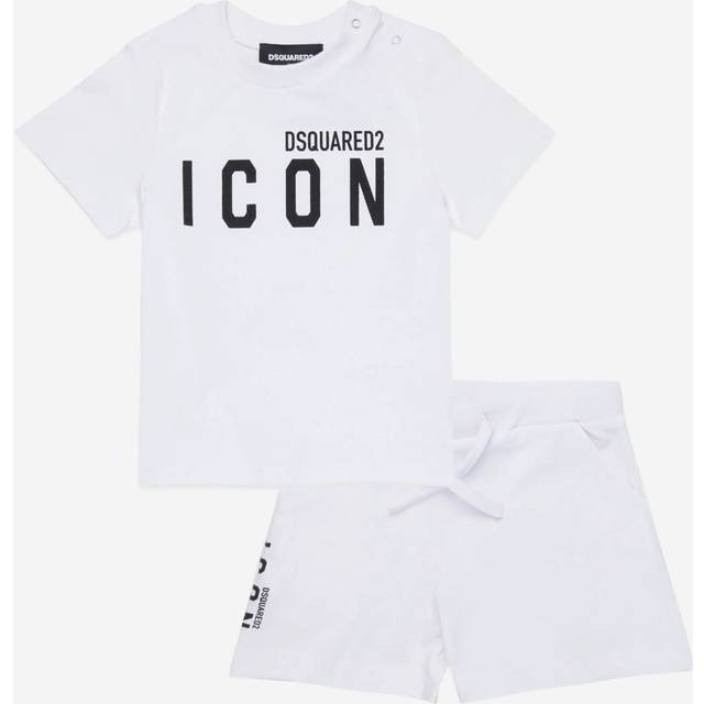 Dsquared2, Sport Sets, male, White, 2 Y, White baby set