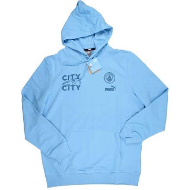 '23-'24 Man City FtblCore Graphic Hoody (Light Blue) Men's XXL Polyester Manchester City Made By: Puma
