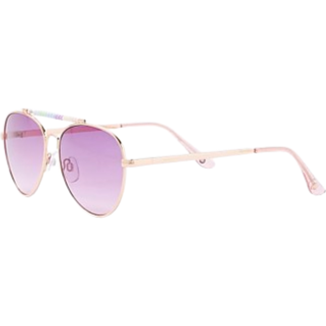 River Island Girls Beaded Aviator Chain Sunglasses - Purple, Purple - Light