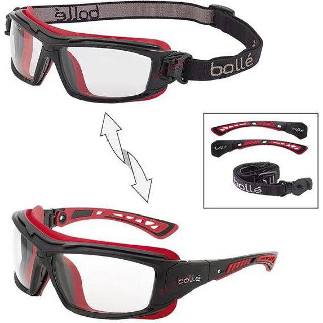 Bolle ULTIM8 BSSI Safety Goggles - Clear/Red/Black