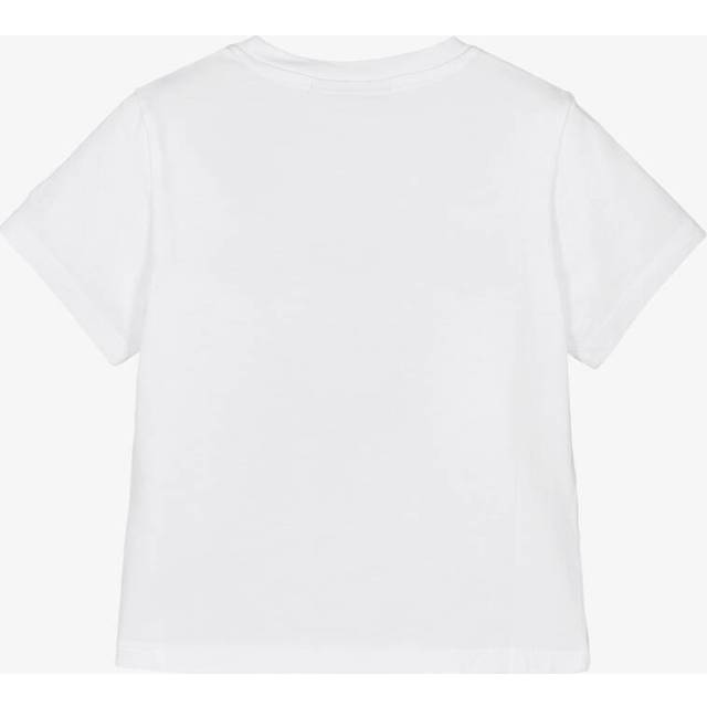 Mc2 Saint Barth Girls White Cotton Peanuts Print T-Shirt - 2 year
