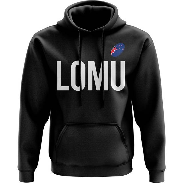 Jonah Lomu All Blacks Rugby Hoody (Black) Men's Polyester Azerbaijan UKSoccershop