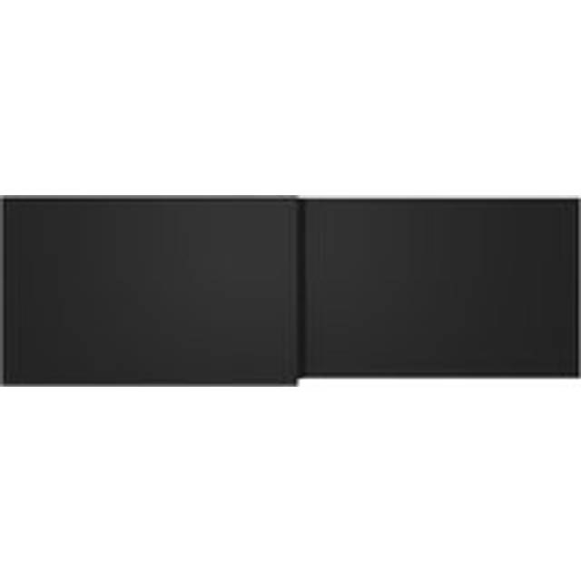 NRG - Bathroom Wooden mdf Bath Panel Matt Black Easy Cut 1700mm l Shape Front Panel