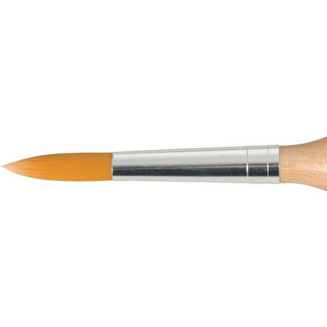 Da Vinci : Manolino : Ergonomic Wooden Handle : Round : Size 12