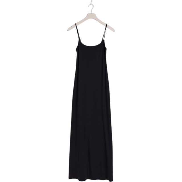Gina Tricot - Maxiklänning Maxi Slip Dress - Svart
