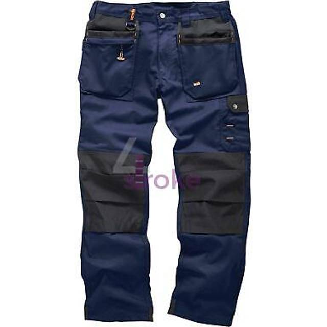Scruffs worker plus work trousers 34r navy cargo combat hard wearing trouser