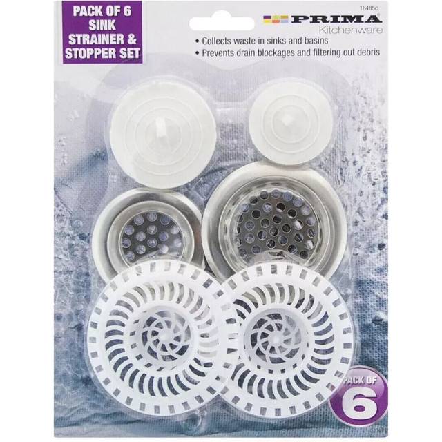 Metal Sink Strainers 3 Pack - 2 x 75mm 1 x 60mm