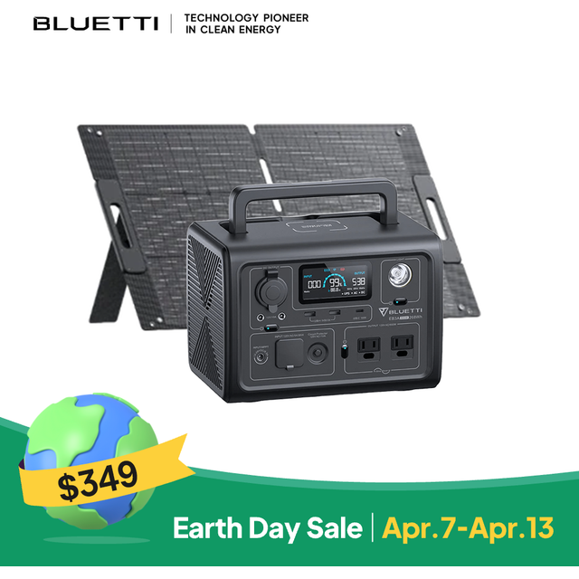 BLUETTI EB3A 600W Portable Power Station 268Wh LiFePO4 for Camping