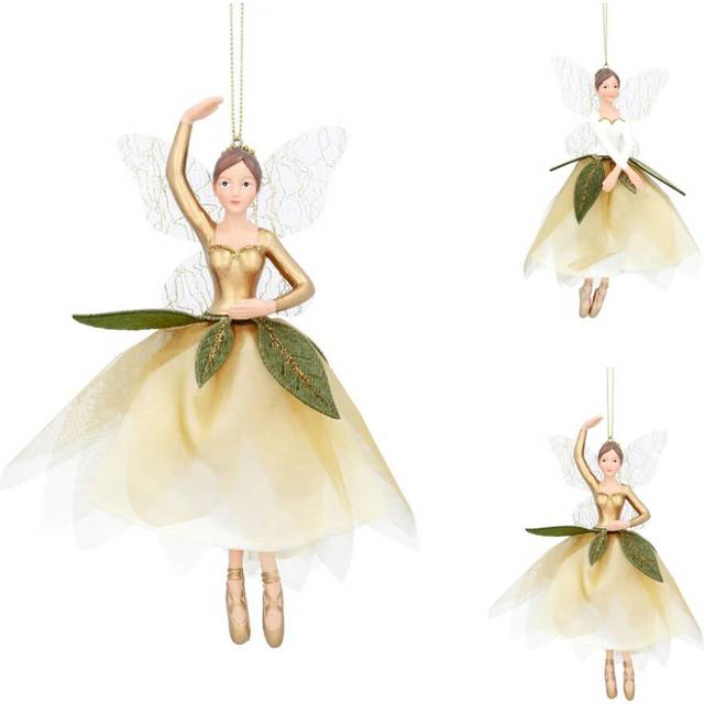 Flower Fairy Christmas Bauble | Woodland Fairy Christmas Tree Ornament - 16cm