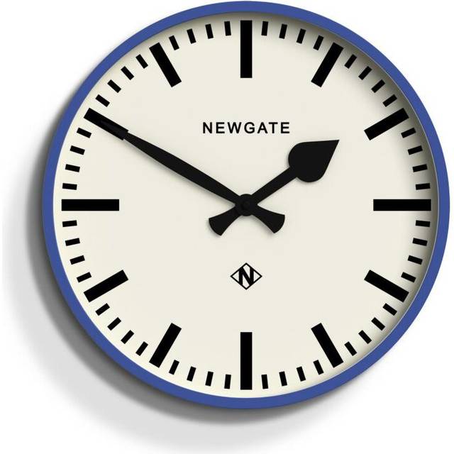 Analog wall clock Newgate Number 3 Railway - Bleu - 375x375x45 mm