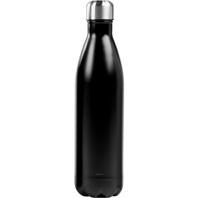 Ståltermos flaska 0,75 liter - flera färgval (Svart)