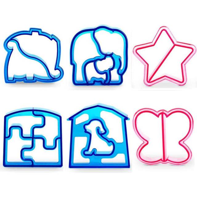 6 Pack Sandwich Cutters and Bread Crust Shape Remover for Kids  Messar