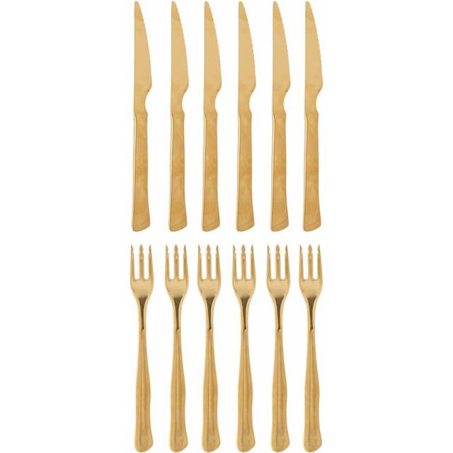 Bloomingville Ollin Köttbestick Guld 12 Delar