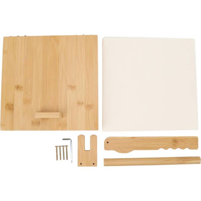 Wooden Tortilla Press Maker with Rolling Pin and 50 Sheets Parchment Paper Manual Dough Press L