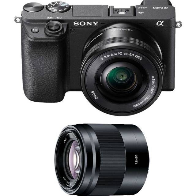Sony A6400 Black Kit Sel 16-50Mm F3.5-5.6 Oss Black +Sel 50Mm F1.8 Oss