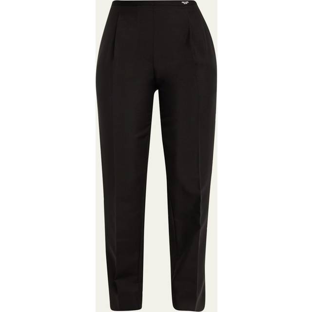 Kid Mohair Logo Tapered Trousers - NERO - 38 IT (2 US)