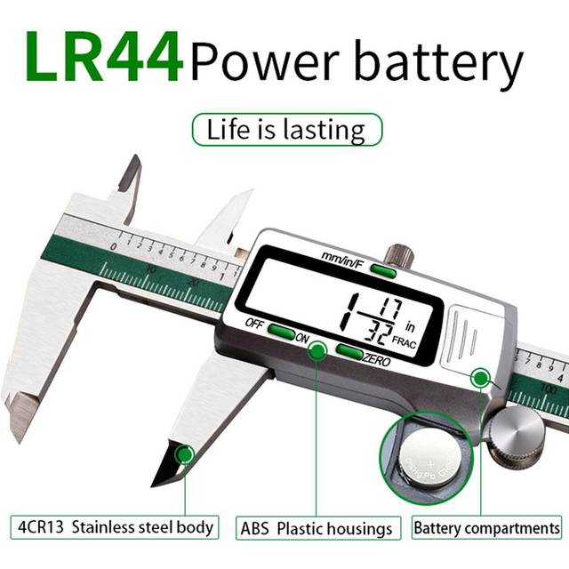 Stainless Steel High Accuracy Electronic LCD Digital Display Slide Caliper Vernier Ruler with multicolour
