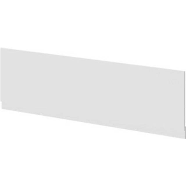 Napoli Gloss MDF Front Bath Panel with Plinth | White | 1800mm