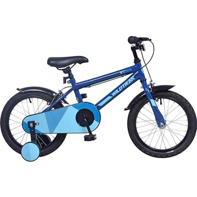 Wildtrak - 16 Inch Bike for Children 3-7 Years Old with Training Wheels - Blue