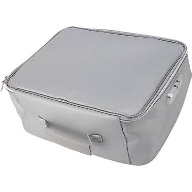 Fireproof Waterproof Document File Organizer Box Portable Home Travel Safe Storage Box with Lock