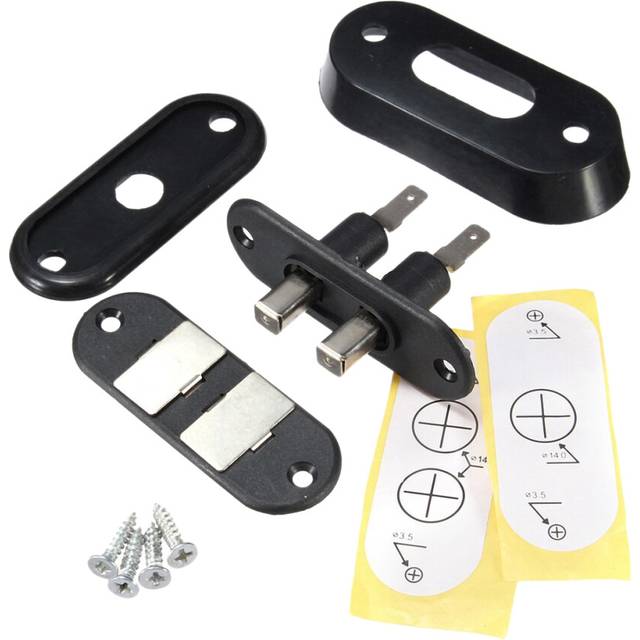 Tlily - Black Sliding Door Contact Switch for Car Van Alarm Central Locking T4