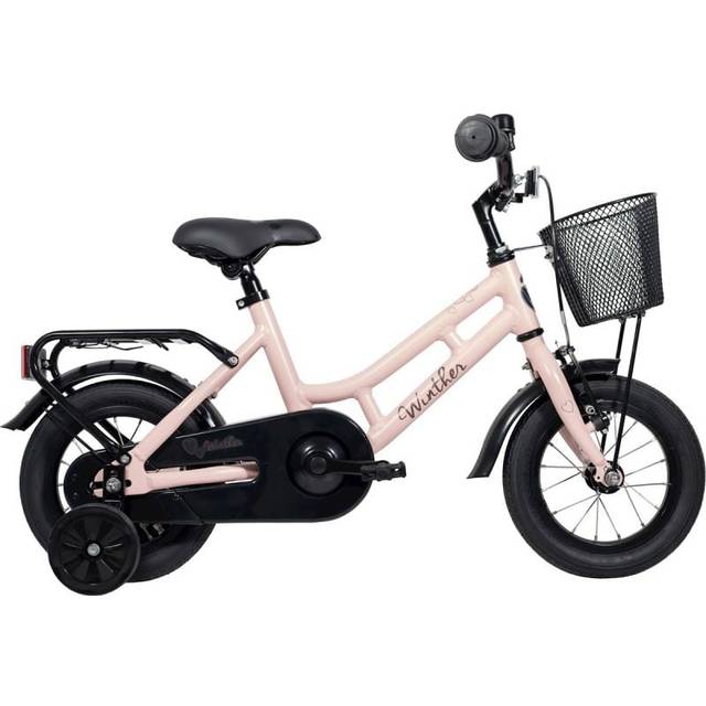Barncykel Winther 150 Flicka 12" 1v fotbroms Matt Pink OS 2025