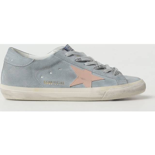 Golden Goose Women's Super Star Low-Top Sneakers in Light Blue | Size 39 | GWF00666F006782 Color 60569 (39)