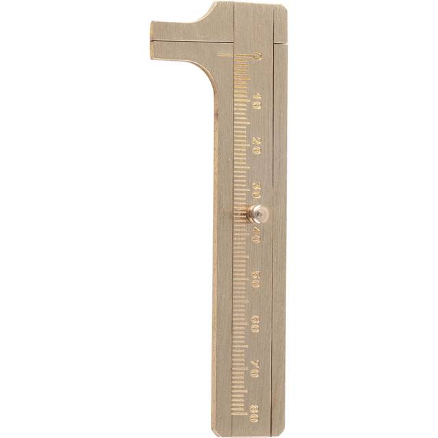 Brass Vernier Caliper Walnut Bracelet Measuring Tool Jewelry Testing Calipers8cm