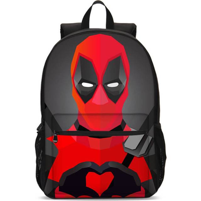 Funny Deadpool Comics Student Big School Backpack Cooler Lunch Bag Pen Case Lot