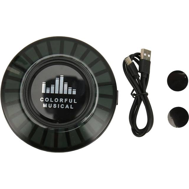 Bone Conduction Speaker Mini Bluetooth Speaker with RGB Rhythm Lights USB Rechargeable Portable