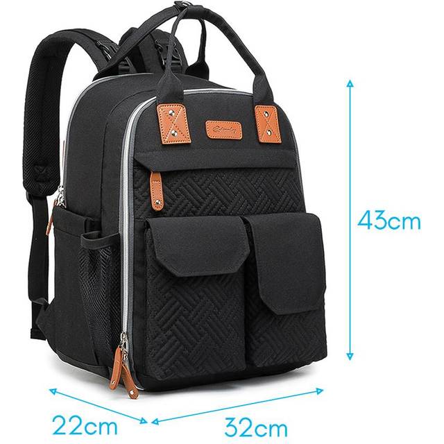 Putybudy Multifunctional Large Capacity Baby Diaper Backpack Portable Travel Storage Bag Thermal grey