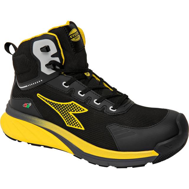 Diadora Utility Vortex DA2 Mid S3S, safety boots unisex , color: Black/Yellow , size: 40 EU