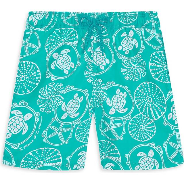Vilebrequin Boys Blue Turtle Swim Shorts - 10 year