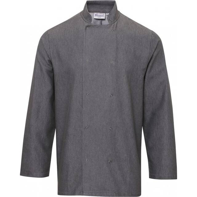 Premier PR660 Denim Chef&apos;s Jacket COLOUR: Grey Denim, Size: XS