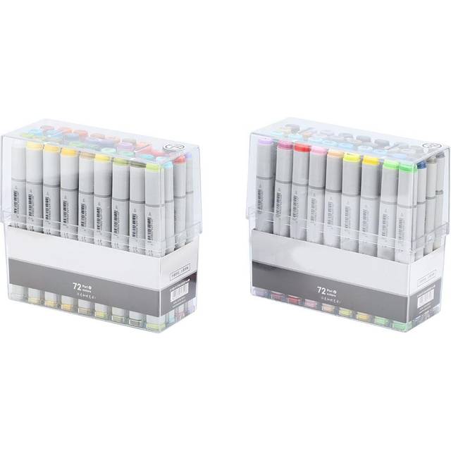 Multiple Color Double Head Art Painting Alcohol based Oily Marker Drawing Supplies (72 Color)