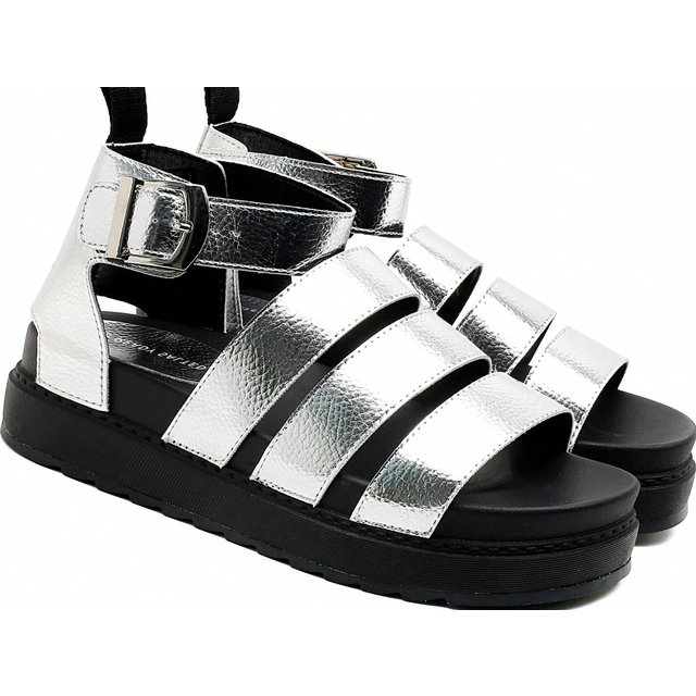 READYSALTED Women&#39;s Sandals Buckle Casual Beach Shoes Platform Plus Size Flat Open Toe Martens Roman Shoes