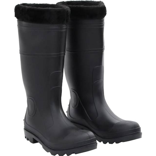 vidaXL Rian Boots with Removable Socks Black Size 42 PVC