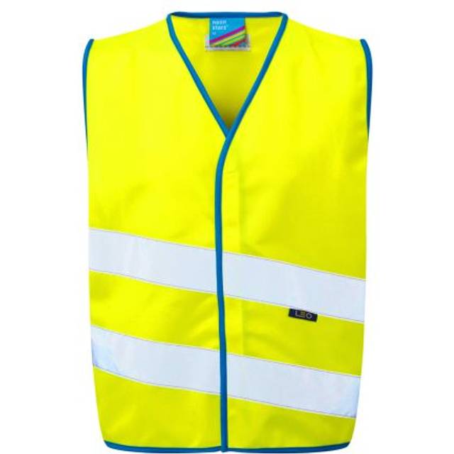 Leo Workwear CW01 Neonstars EN 1150 Children&apos;s Hi Vis Vest Size: XL, COLOUR: Hi-Vis Yellow