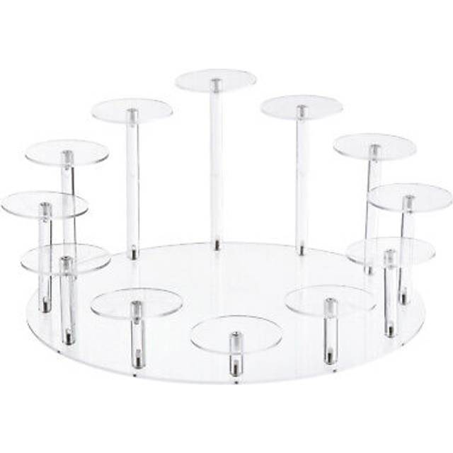Acrylic cupcake stand for 12 cupcakes pastry serving platter for birthday party