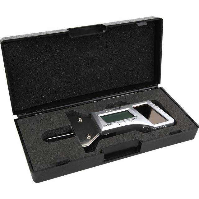 Solar Energy Digital Tyre Tread Depth Gauge Caliper Stainless Steel Tire Depth Measuring Ruler