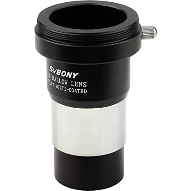 Barlow Lens 2x, 1.25inch with M42 Thread for T Adapter, FMC Metal Barlow Eyepiece for Telescope DSLR Photography