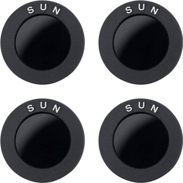 4pcs 1.25 Inches Black Solar Filter Astronomical Telescope Optical Glass Lens M28X0.6
