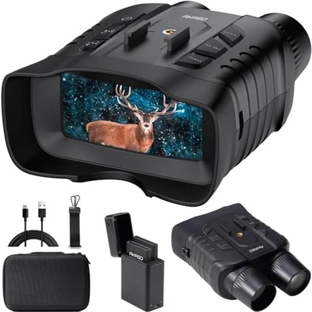 Seemor-200 Night Vision Goggles - 4K Full Color Night Vision Binoculars for Adults, App-Enabled Photo and Video Saving, AI-ISP 1000M Viewing Range,16x
