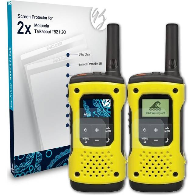 Bruni 2x protective film for motorola talkabout t92 h2o screen protector